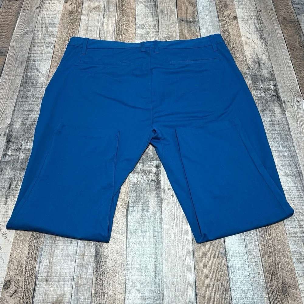 Rhone Commuter Pants Mens 40x27 Blue Performance Stretch Golf Chino 5 Pocket